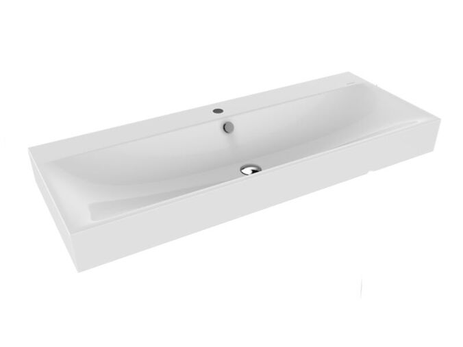 Kaldewei SILENIO 3046, umyvadlo na stěnu, s přepadem, 1200x460x120mm, bílá, Perl-Effekt, 1 otvor pro baterii