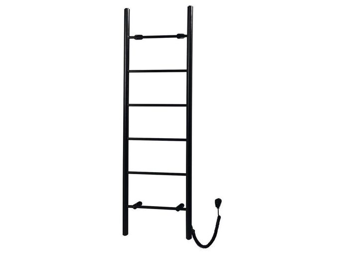 Sapho KARBO elektrický sušák ručníků, kulatý, 500x1600mm, 120 W, černá mat