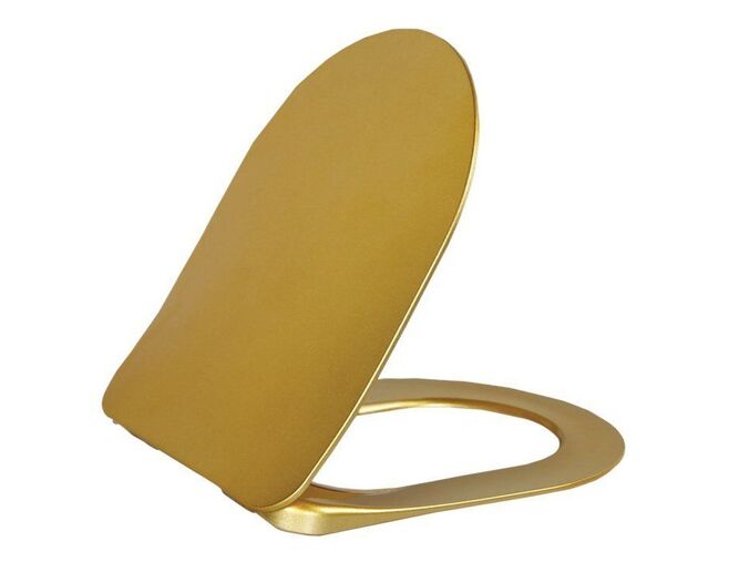 CREAVIT PAULA WC sedátko, SLIM, Soft Close, zlatá