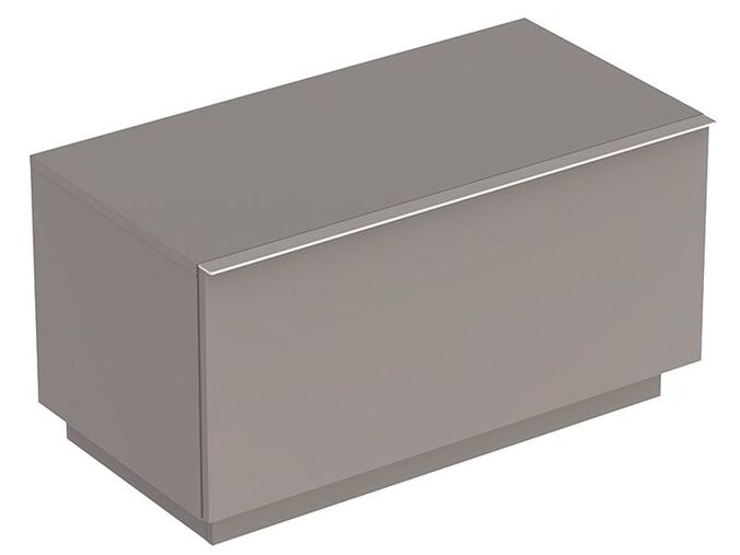 Geberit iCon boční skříňka se zásuvkou, stojící na podlaze 89x47,7x47,2 cm, lakované s vysokým leskem, platinová