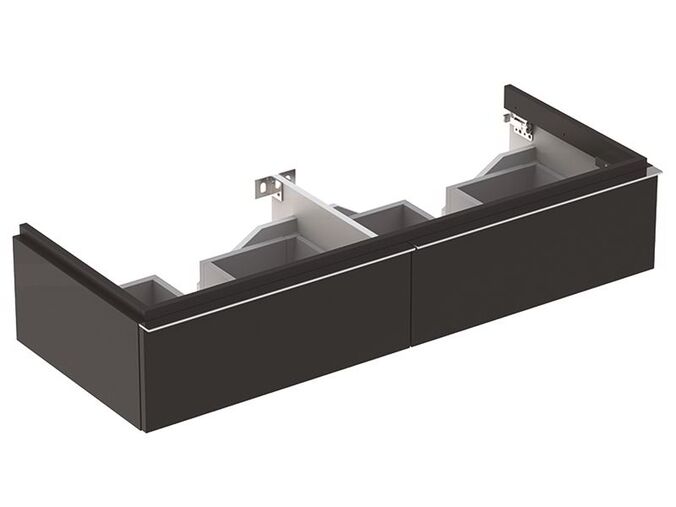 Geberit iCon skříňka pod dvojité umyvadlo, se dvěma zásuvkami 119x47,7x24 cm, lak matný, láva  