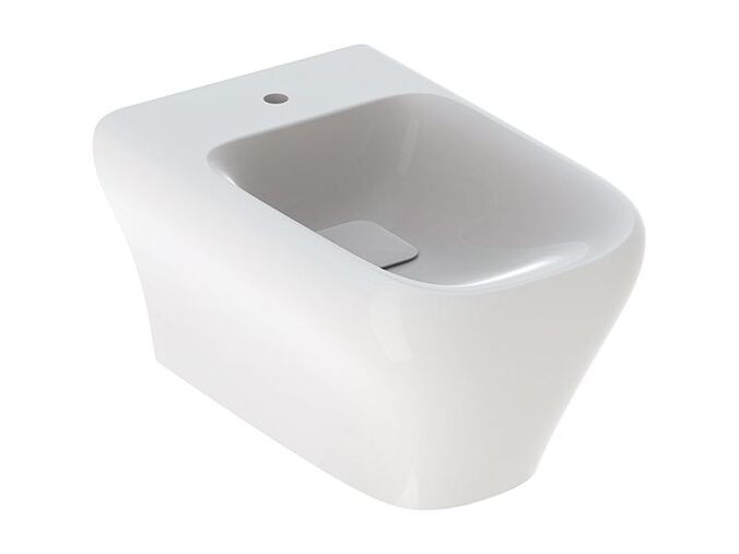 Geberit myDay závěsný bidet, uzavřený tvar, 54 cm, s přepadem, KeraTect, bílá