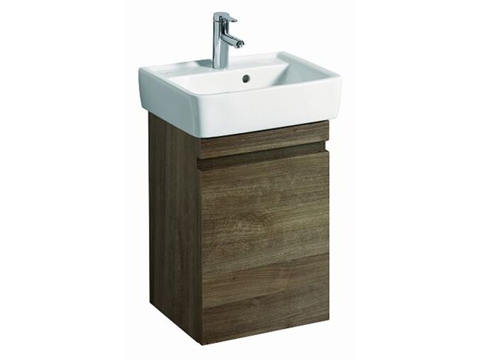 Keramag RENOVA Nr.1 PLAN skříňka pod umyvadlo, 41x59x35cm, dvířka, dub tmavý