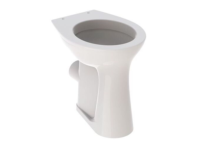 Geberit Vitalis stojící WC s plochým splachováním, vodorovný vývod, 46 cm, bílá