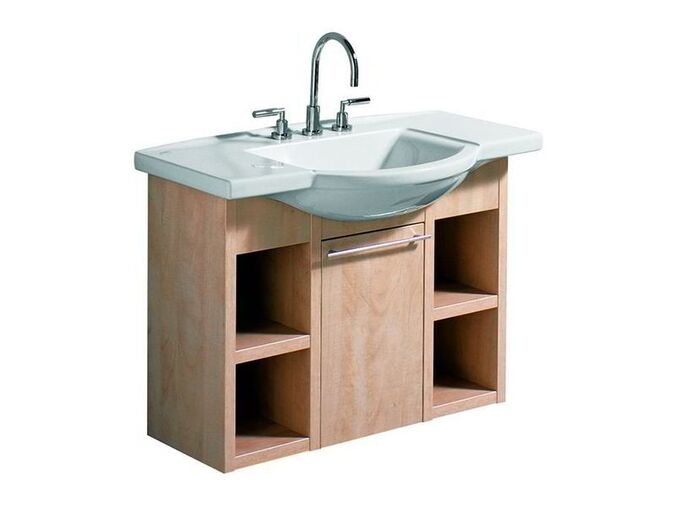 Keramag VITELLE umyvadlo nábytkové 1000 x 530 mm bez přepadu, KeraTect, bílá