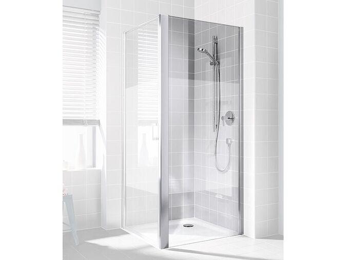 Kermi CADA XS boční stěna 106-111x200 cm, CadaClean, sklo serigrafie, stříbrná lesk