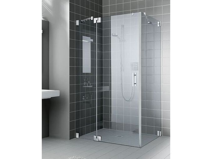 Kermi Filia kyvné sprchové dveře pro boční stěnu 120,9x200 cm, levé, chrom, čiré sklo, KERMIclean