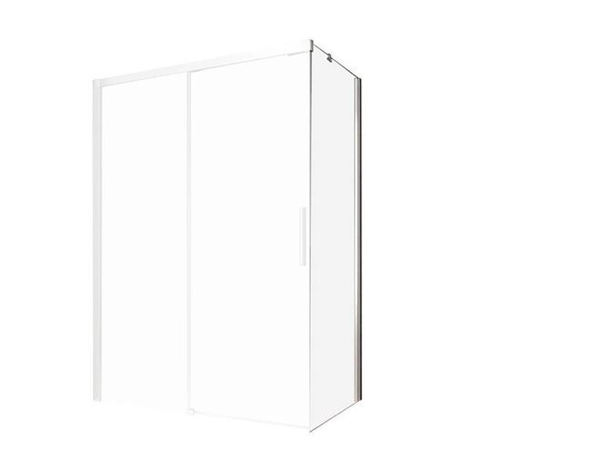 Kermi Nica TWR boční stěna 90x200 cm, pravá, Clean, stříbrná lesk