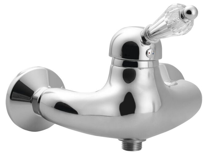 Sapho KIRKÉ CRYSTAL nástěnná sprchová baterie, páčka krystal, chrom