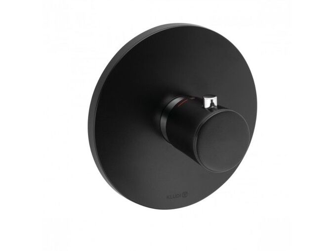 Kludi Balance termostatická sprchová baterie baterie 17 cm, vrchní díl, černá mat/chrom