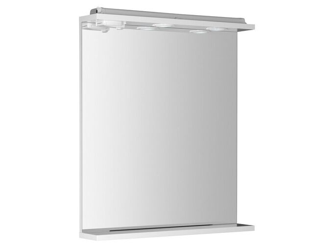 Aqualine KORIN zrcadlo s LED osvětlením a zásuvkou 60x70x12cm