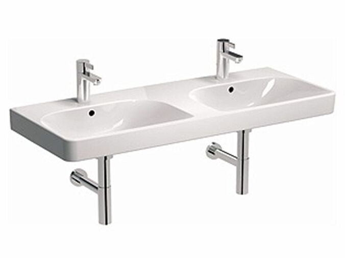 Kolo TRAFFIC dvojumyvadlo 120cm, pravoúhlé, 2 otvory pro baterii, bílá