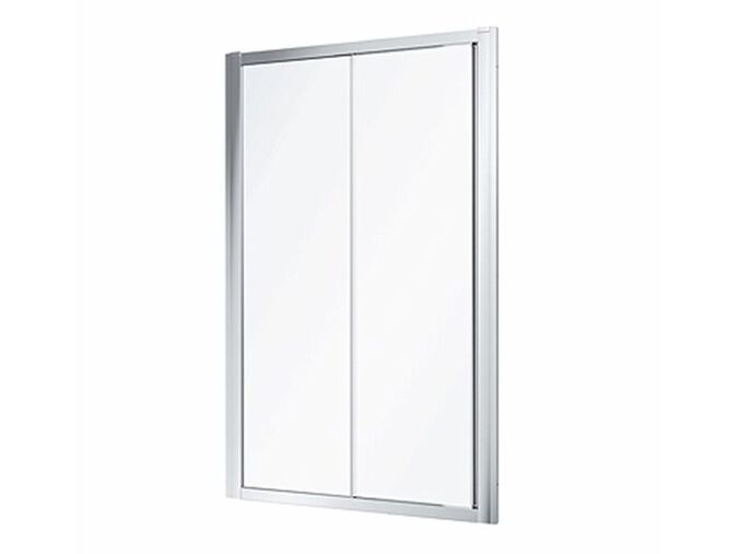 Kolo Geo sprchové dveře 115-120x190 cm, stříbrná lesk, dekor transparent