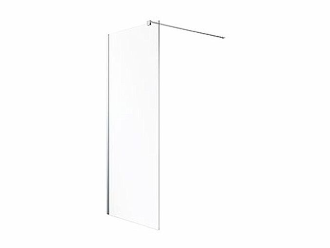 Kolo Geo walk-in sprchový kout 100x200 cm, chrom lesk, dekor transparent