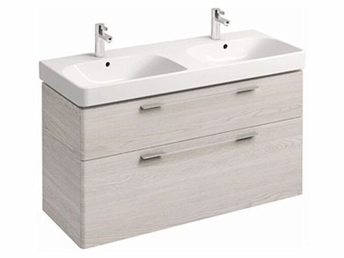 Kolo Traffic skříňka pod dvojumyvadlo 120cm, se 2 zásuvkami, jasan bělený