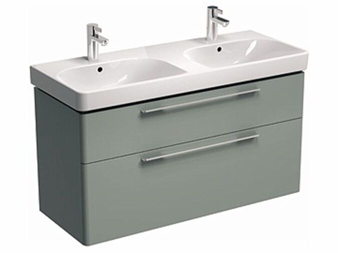 Kolo Traffic skříňka pod dvojumyvadlo 120cm, se 2 zásuvkami, šedá