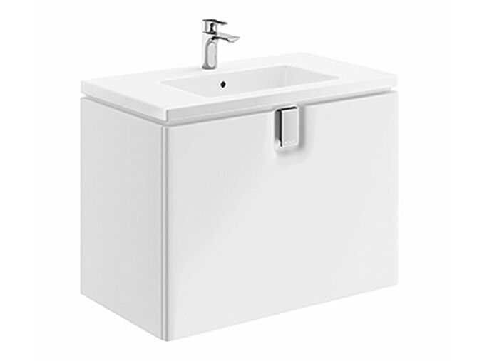 Kolo Twins skříňka pod umyvadlo s 1 zásuvkou, závěsná, 80cm, bílá lesklá