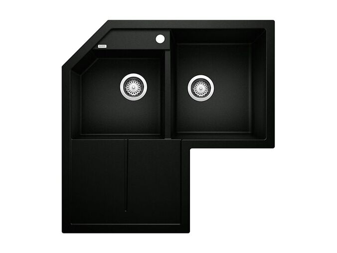 Blanco Metra 9 E Silgranitový dřez, 830x830 mm, černá