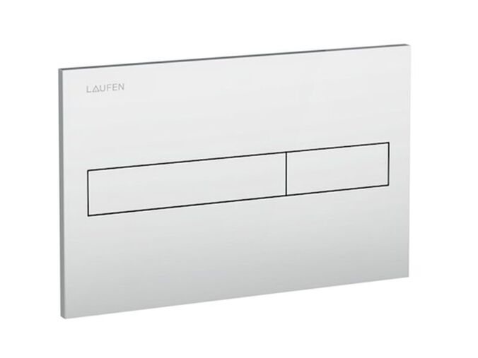 Laufen Installation System LIS splachovací tlačítko 25x1x16 cm, Dual Flush, matný chrom