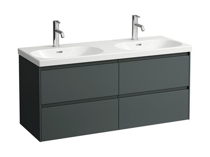 Laufen Lani skříňka pro umyvadlo, 118x45x51,5 cm, 4x zásuvka, šedá traffic