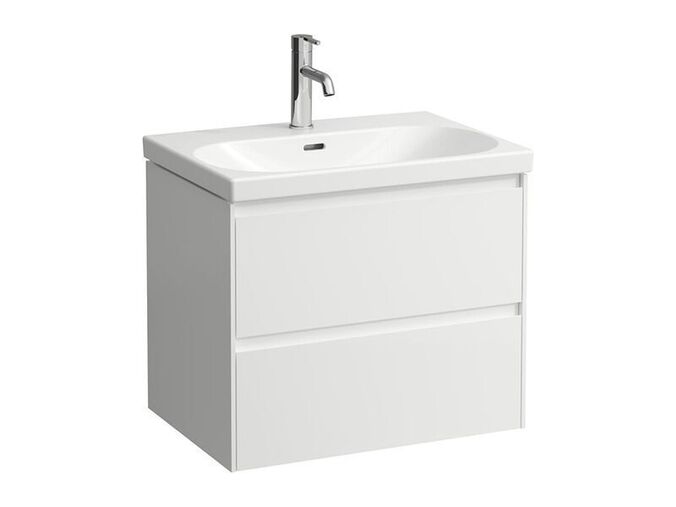 Laufen Lua skříňka s umyvadlem 65x46x56,7 cm, 2x zásuvka, bílá mat