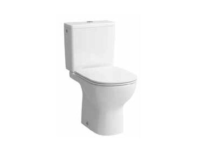 Laufen Essential stojící kombinační klozet 36x65 cm, vodorovný odpad, nádržka, sedátko slowclose, bílá