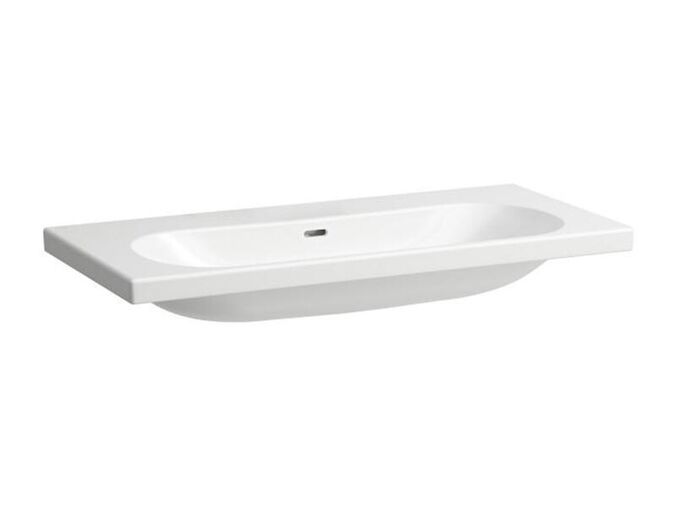 Laufen Lua umyvadlo 100x46 cm, broušená spodní část, bez otvoru pro baterii, s přepadem, LCC, bílá
