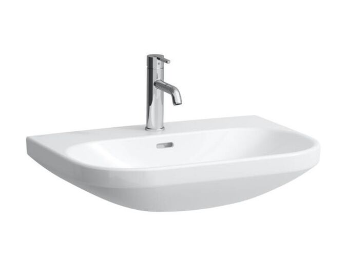 Laufen Lua umyvadlo 65x46 cm, otvor pro baterii, s přepadem, půlkruhové, bílá
