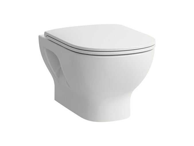 Laufen Lua závěsné WC Basic 52x36 cm, rimless, hluboké splachování, bílá