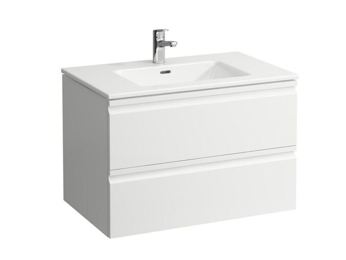 Laufen Pro S skříňka s umyvadlem 80x50 cm, 2x zásuvka, bílá lesk