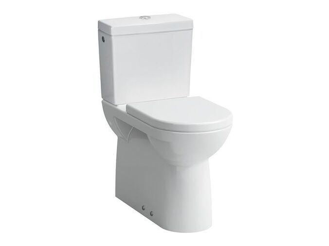 Laufen Pro stojící kombinační klozet 36x48 cm, kapotovaný, hluboké splachování, odpad vario, 2 otvory spodní přívod, Dual Flush, bílá