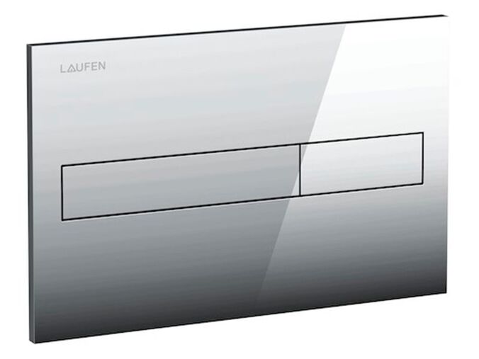 Laufen Installation System LIS splachovací tlačítko 25x1x16 cm, Dual Flush, chrom