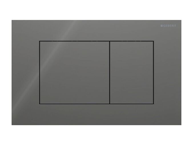Geberit Sigma40 Square ovládací tlačítko, pro 2 množství splachování, láva