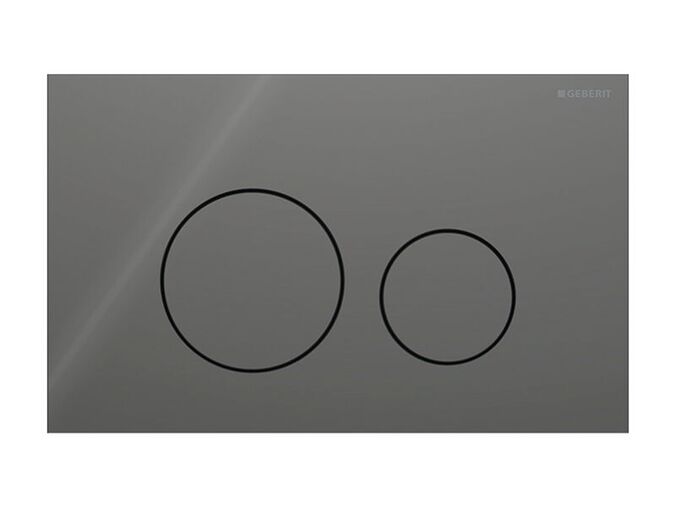 Geberit Sigma40 Round ovládací tlačítko, pro 2 množství splachování, láva