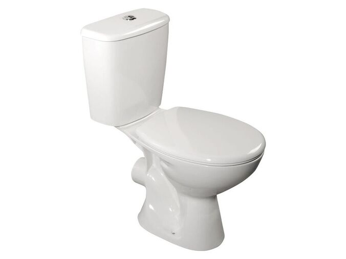 Aqualine JUAN WC kombi, dvojtlačítko 3/6l, zadní odpad, bílá