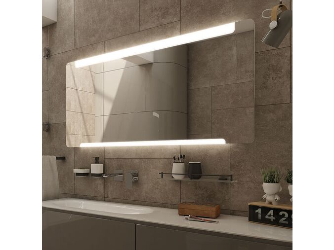 Nimco Zrcadla LED zrcadlo 1400x700 se dvěma dotykovými senzory