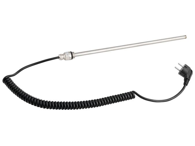 Aqualine Elektrická topná tyč bez termostatu, kroucený kabel/černá, 400 W