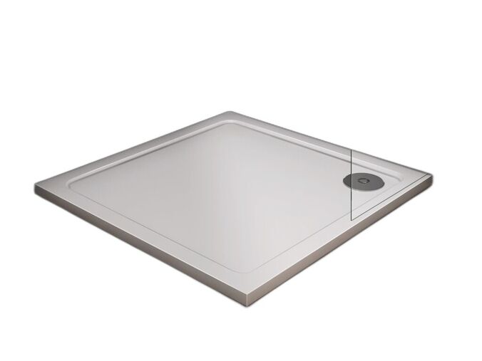 Olsen Spa Venets čtvercová vanička 80x80x3 cm, litý mramor, bílá
