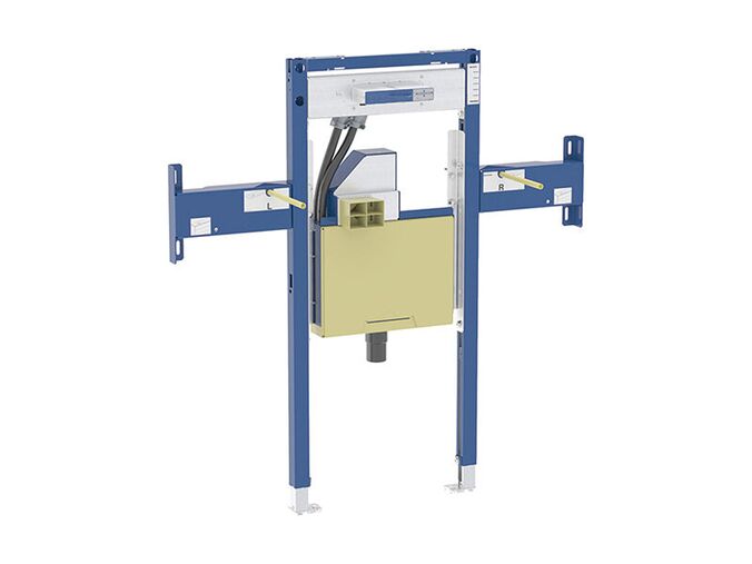 Geberit Duofix montažní prvek pro umyvadlo One 105 cm a nástěnnou armaturu, se sifonem pod omítku, s prvkem Clou, částečně vysoký