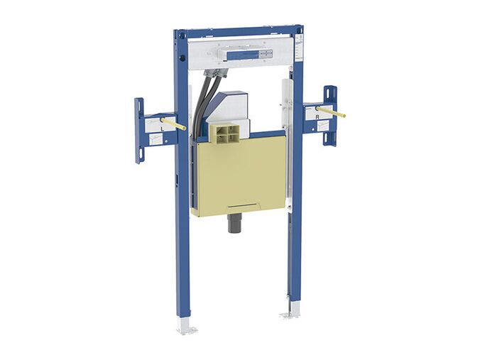 Geberit Duofix montažní prvek pro umyvadlo One 75 cm a nástěnnou armaturu, se sifonem pod omítku, s prvkem Clou, částečně vysoký