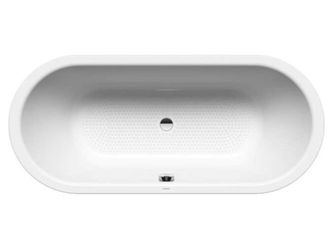 Kaldewei Meisterstück Classic Duo Oval 1111 volně stojící vana 180x80 cm, bílá, celoplošný Antislip, Perl-Effekt, odhlučněné provedení, odtoková souprava