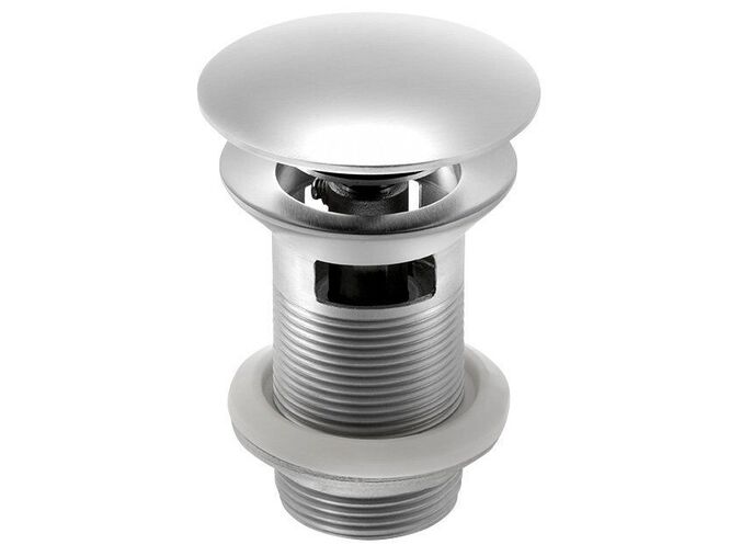 Sapho MINIMAL umyvadlová výpust 5/4“, click clack, velká krytka, nerez mat