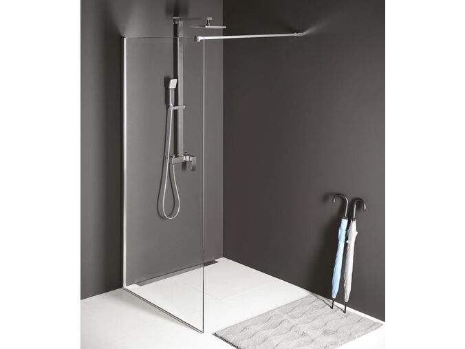 Polysan MODULAR SHOWER jednodílná zástěna pevná k instalaci na zeď, 700 mm