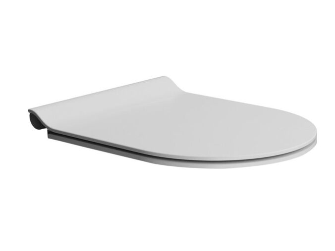 GSI PURA/KUBE X WC sedátko, SLIM, Soft Close, Quick Release, bílá mat/chrom