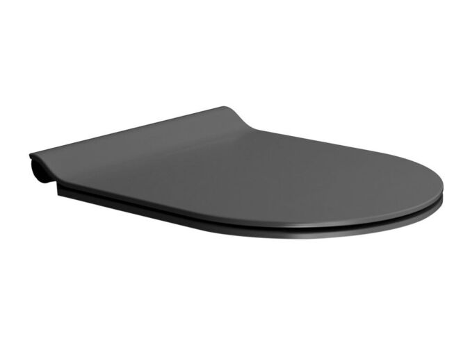 GSI PURA/KUBE X WC sedátko, SLIM, Soft Close, Quick Release, černá mat/chrom