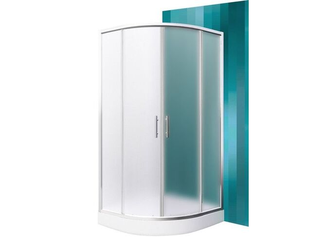 Roltechnik HOUSTON NEO čtvrtkruhový sprchový kout brilliant/Matt glass 900×900, R550