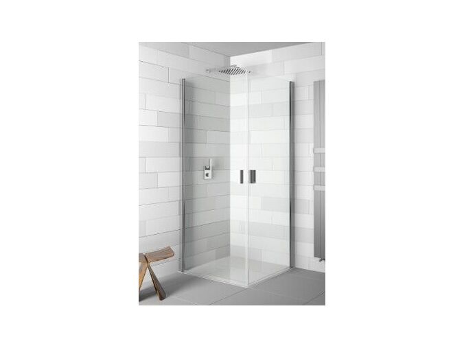 Riho NAUTIC N209 rohový sprchový kout, 90x90/200cm, leštěný hliníkový profil, čiré sklo