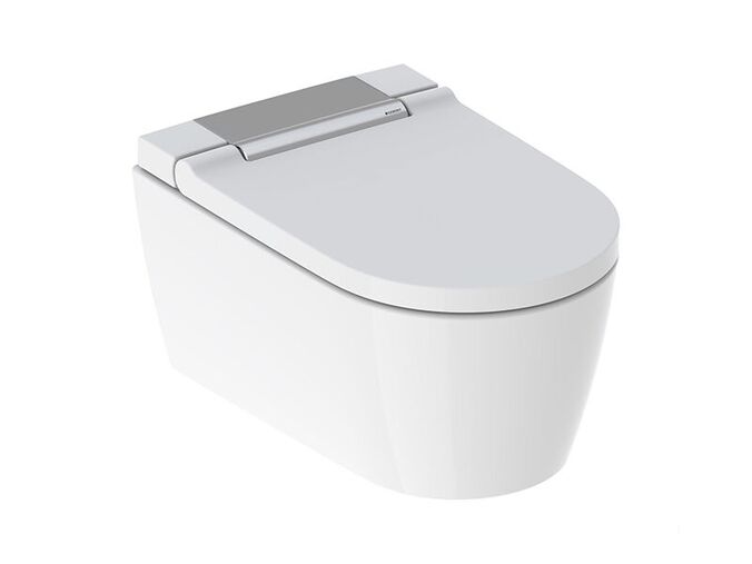 Geberit AquaClean kompletní závěsné WC Sela 56,5 cm, pochromovaná lesklá