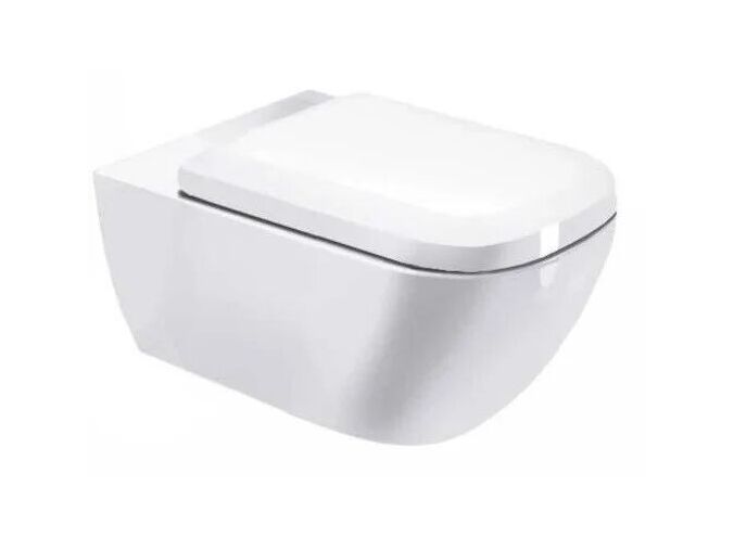 Duravit Happy D.2 Závěsné WC vč. sedátka se SoftClose, Rimless, bílá - výprodej vzorku