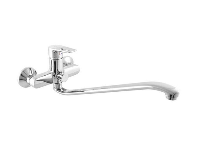 Slezák-RAV CZ Colorado baterie vanová/umyvadlová s plochým ramínkem, rozteč 150 mm, chrom